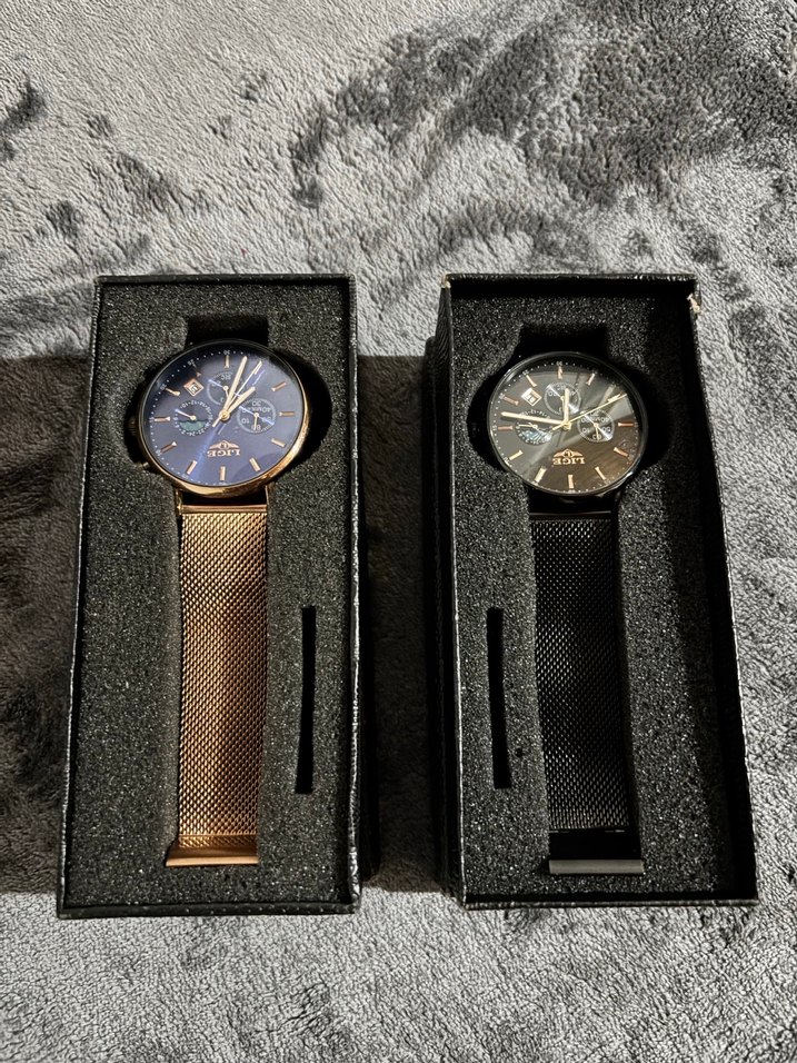 LIGE Siyah Minimalist Erkek Cüzdan - Görsel 5