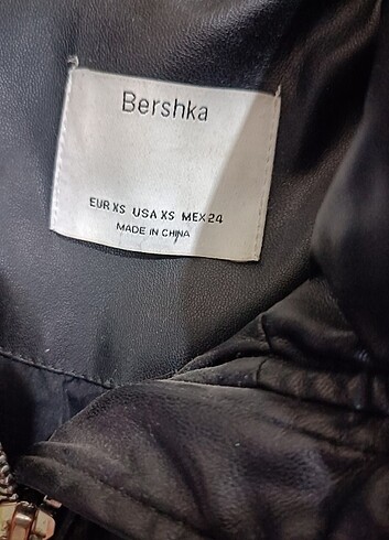 Bershka Bershka Deri Siyah Mont