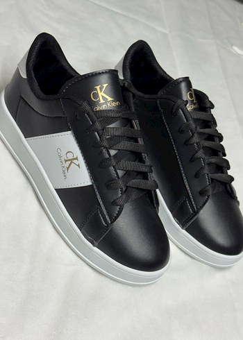 Diğer Calvin Klein Siyah Deri Sneaker