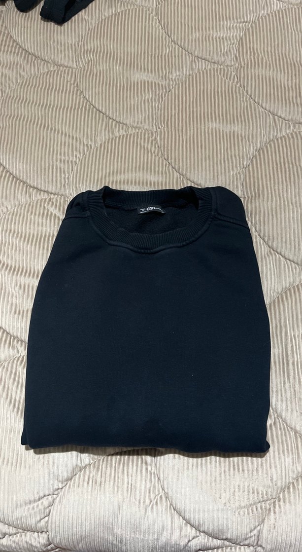 Siyah Kadın Sweatshirt Uzun Kollu - Görsel 2