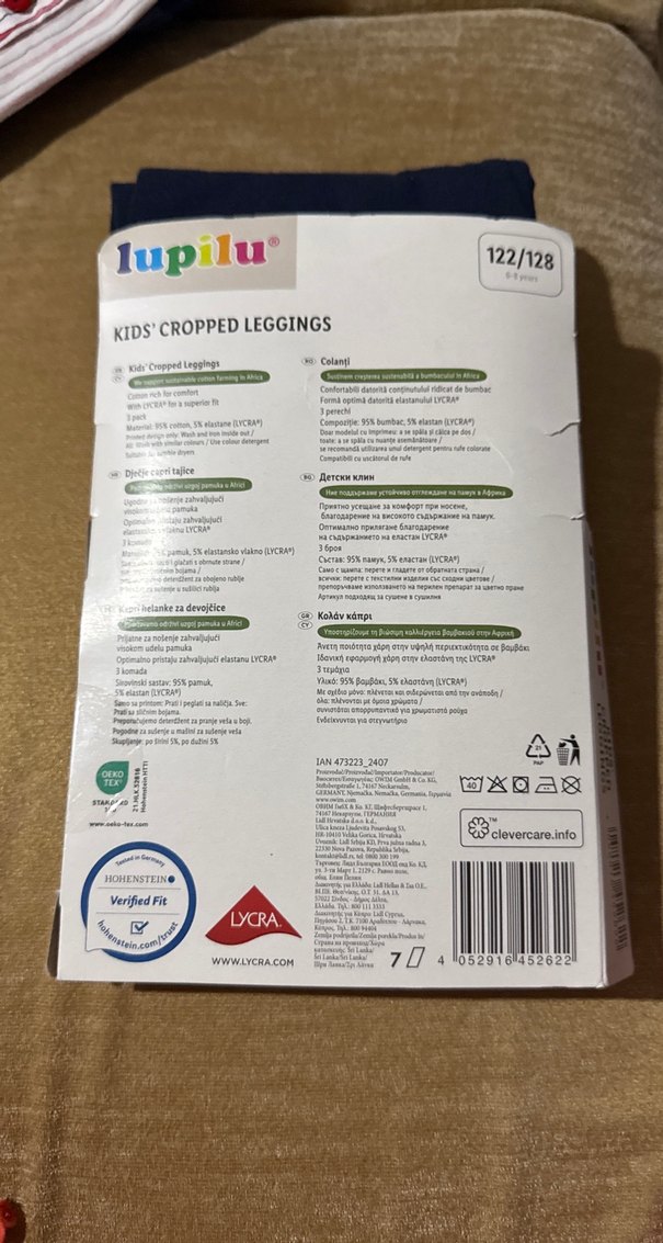 Kız Çocuk Çoklu Baskılı Kapri Tayt 122/128 - Görsel 2