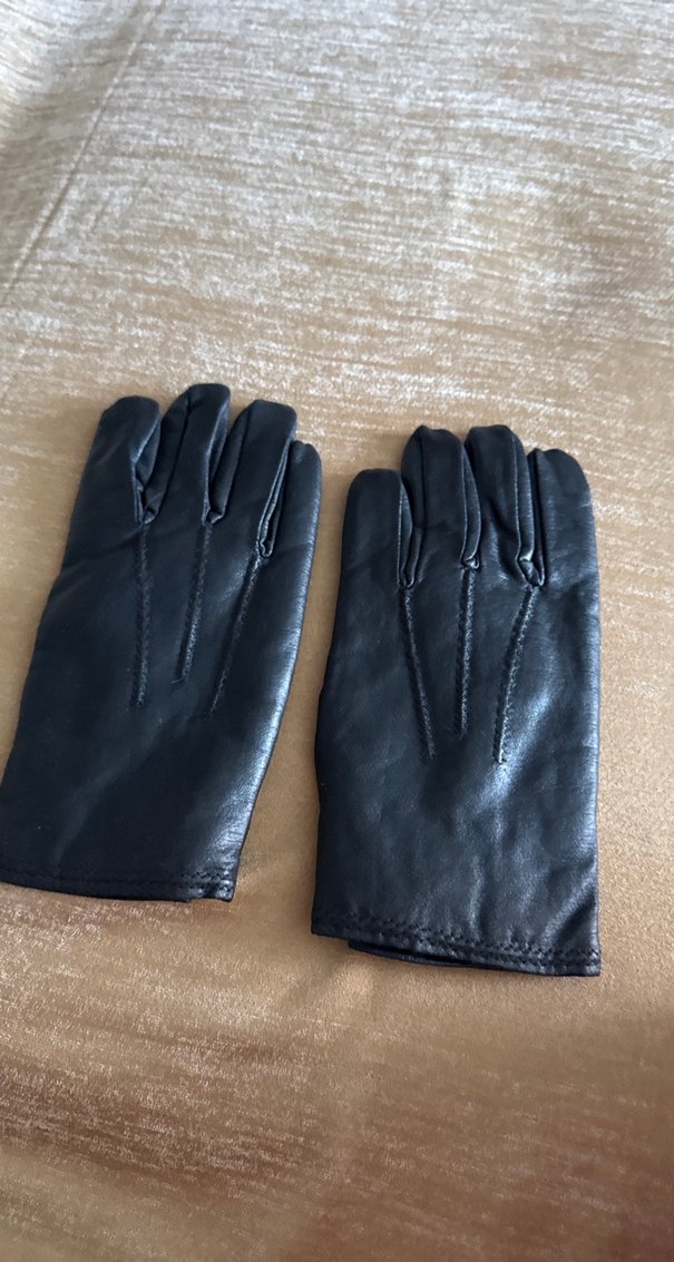 Siyah Biker Deri Eldiven - Görsel 2