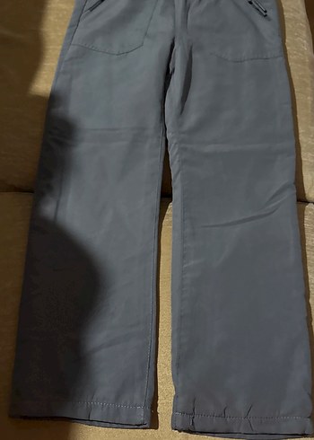 Gri Erkek Çocuk Kemerli Pantolon