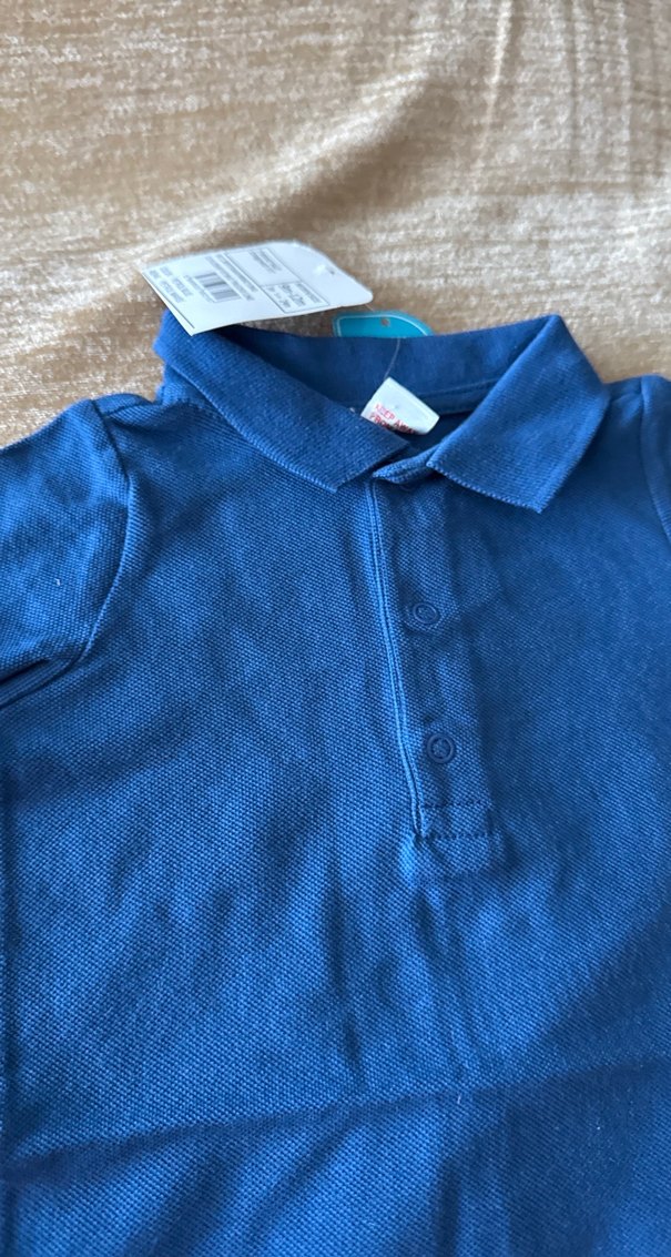 Düğmeli Lacivert Erkek Bebek Kısa Kollu Body - Görsel 2