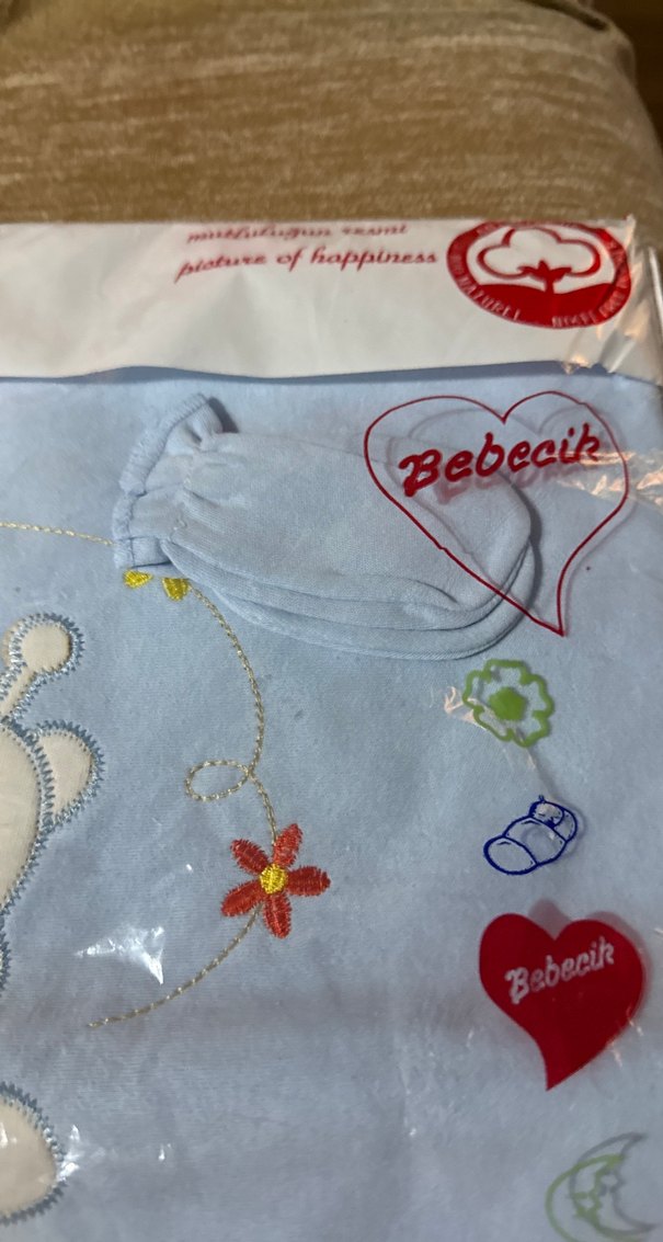 Bebek battaniyesi eldiven zıbın - Görsel 3