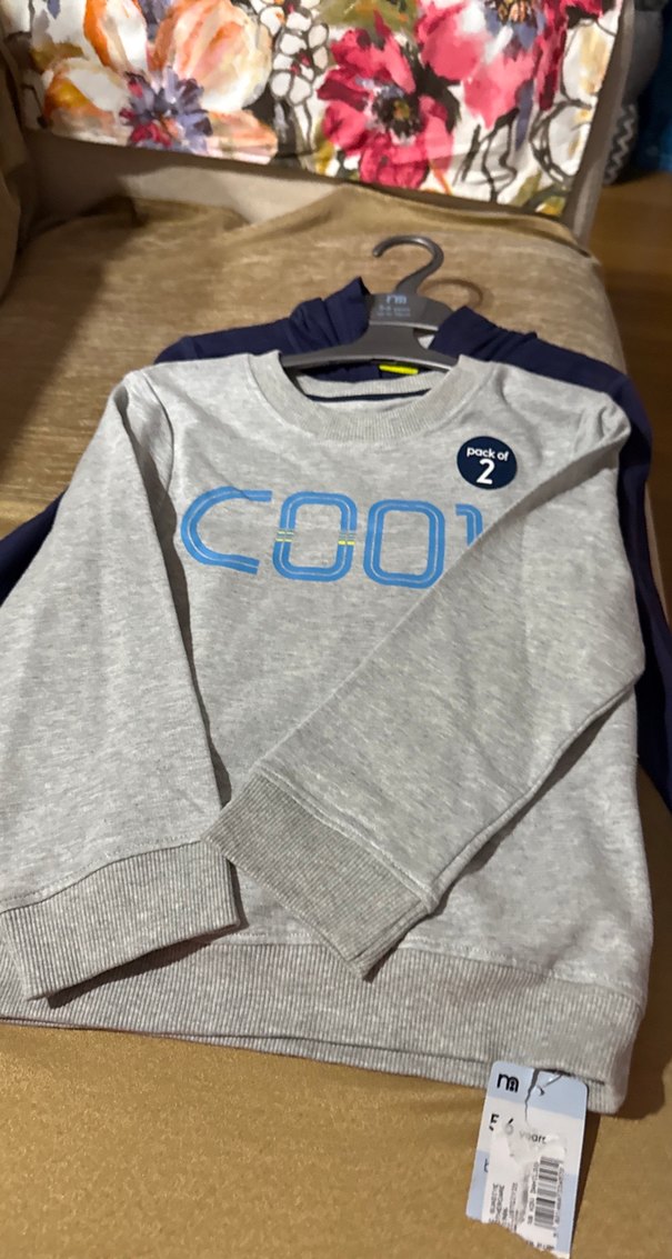 Erkek Çocuk Gri Baskılı Sweatshirt - Görsel 2