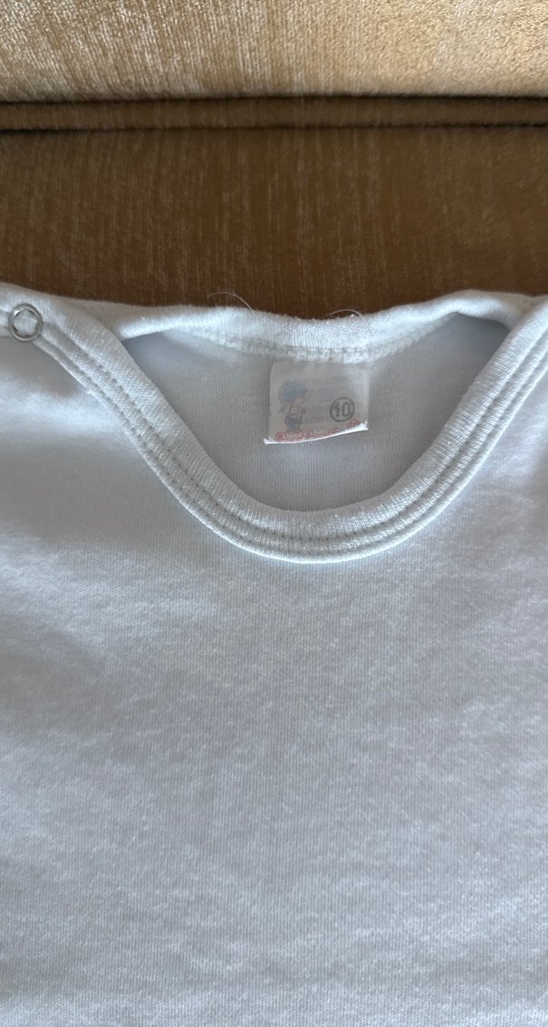 Uzun Kollu Beyaz Bebek Body - Görsel 2