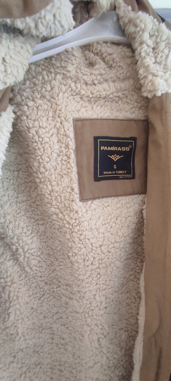 Bej Erkek Çocuk Düğmeli Street Wear Kaban - Görsel 2