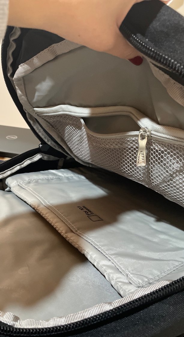 Siyah Fermuarlı Kadın Sırt Çantası - Görsel 3