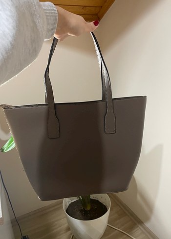 Kahverengi Yılan Derisi Desenli Deri Kadın Çanta - Görsel 2