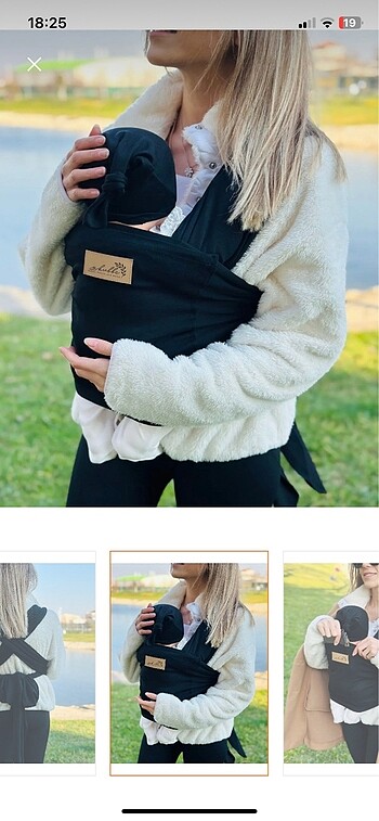 Kubbe bebek sling - Görsel 7