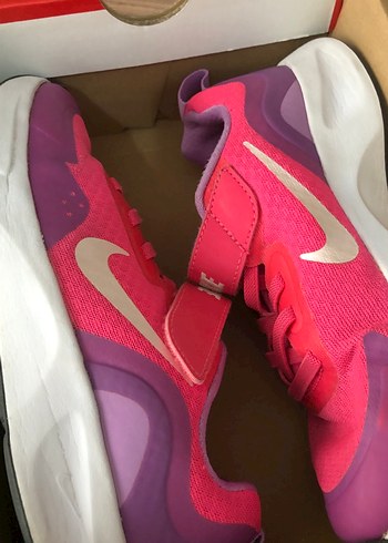 32 Beden pembe Renk Kız Çocuk Pembe Bağcıksız Spor Ayakkabı