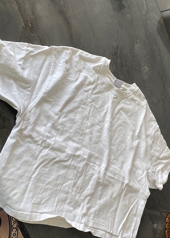 Standart Beden Beden Beyaz tshirt