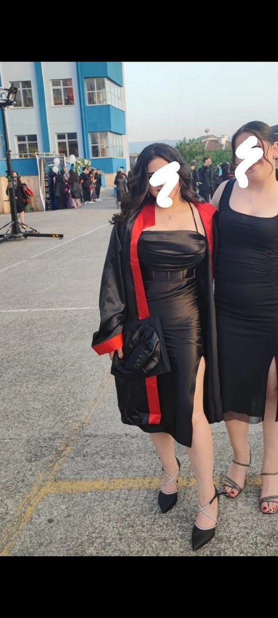 saten drapeli elbise - Görsel 2