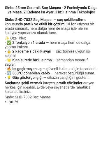 Sinbo Saç Maşası - Görsel 5