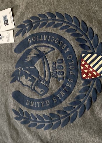 Gri US Polo Orjinal Erkek Sweatshirt - Görsel 2