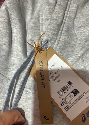 Gri Asics Kapüşonlu Erkek Sweatshirt sıfır - Görsel 3