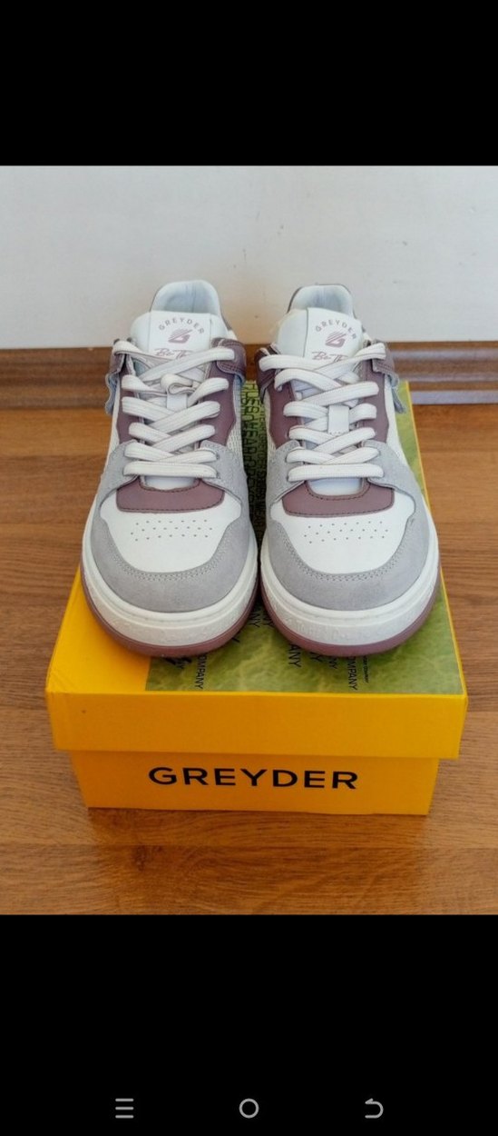 Beyaz Gri Bayan Spor Ayakkabı - Greyder - Görsel 2