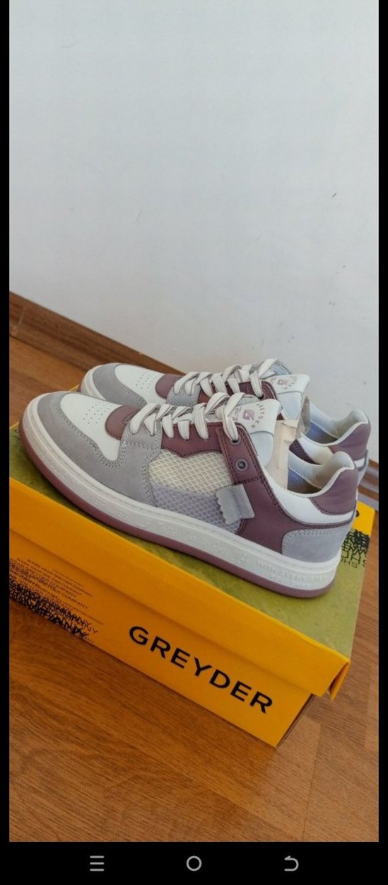 Beyaz Gri Bayan Spor Ayakkabı - Greyder - Görsel 3