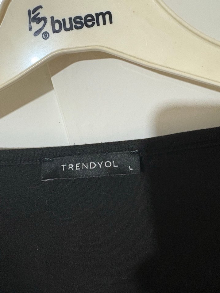 Siyah Uzun Kollu Mini Bluz - Görsel 2