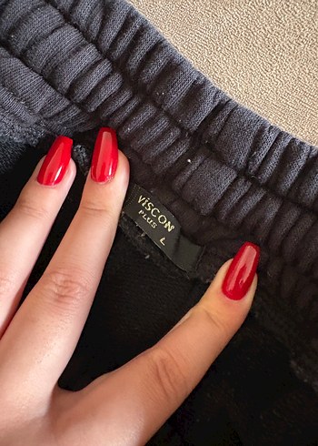 Siyah Rahat Kesim Kadın Eşofman Altı - Görsel 2