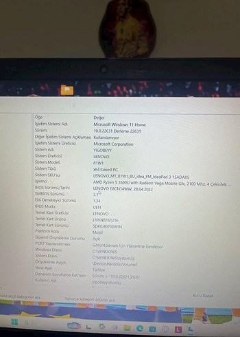 Siyah Lenovo Dizüstü Bilgisayar - Görsel 4