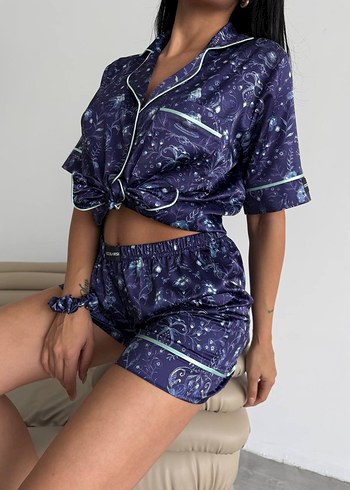 m Beden Lacivert Pijama Takımı