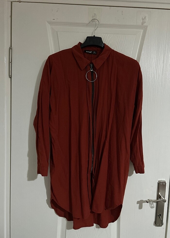 Kiremit renk gömlek - Görsel 2