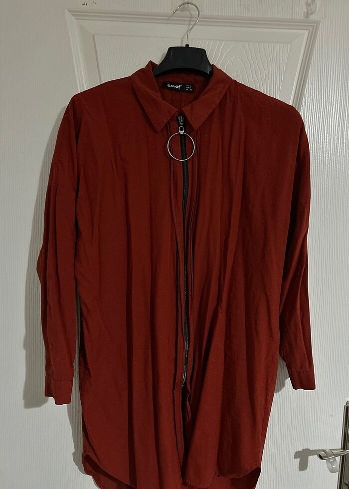 Kiremit renk gömlek - Görsel 3