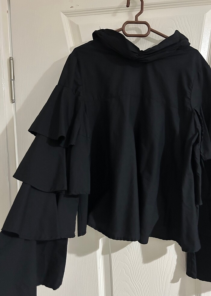 Siyah şık gömlek - Görsel 2