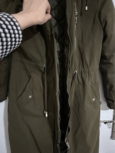 Haki uzun mont - Görsel 2