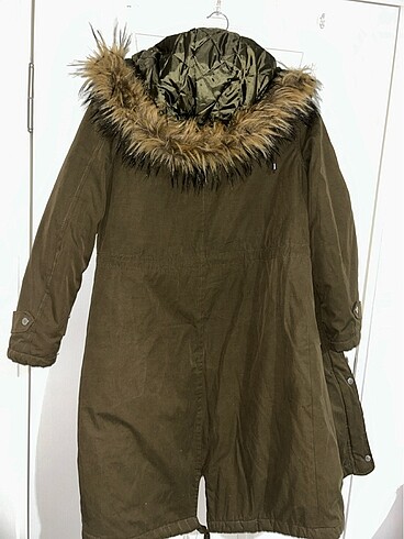 Haki uzun mont - Görsel 3