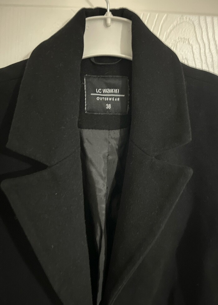 Siyah kaşe kaban - Görsel 3