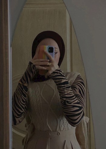 Addax 2li Zebra Desenli Kadın Bluz