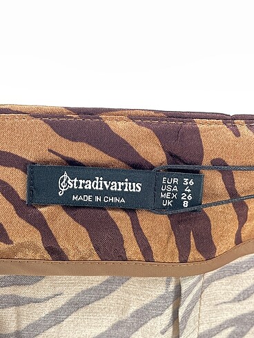 36 Beden kahverengi Renk Stradivarius Uzun Etek %70 İndirimli.
