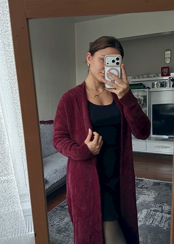 Diğer Bordo Uzun Hirka