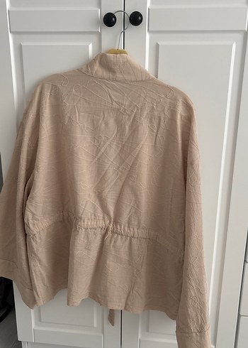 Diğer Bej Keten Midi Kimono