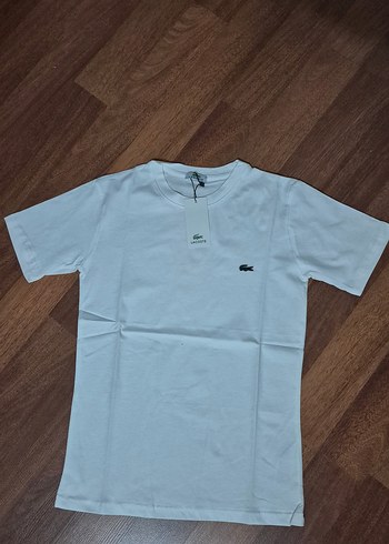 Lacoste Beyaz Kısa Kollu Pamuklu Tişört