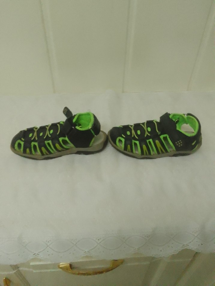 Yeşil Yılan Desenli Erkek Çocuk Sandalet - Görsel 2