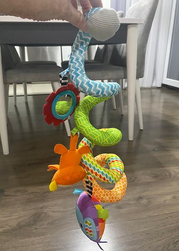 Diğer Renkli Hayvan Figürlü beşik kolyesi, puset oyuncağı
