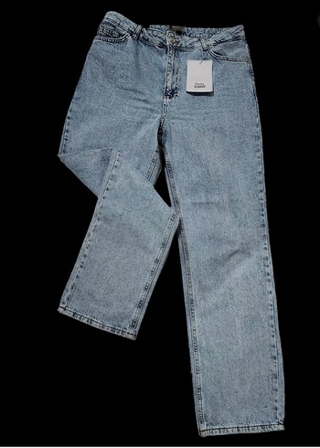 Kadın Gri Denim Regular Fit Midi Jean