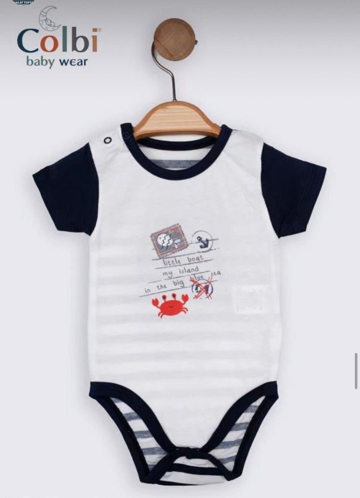 Bebek Erkek Kısa Kollu Baskılı Body - Görsel 2