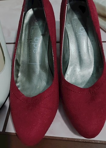 Diğer Bordo Süet Stiletto Topuklu Kadın Ayakkabı