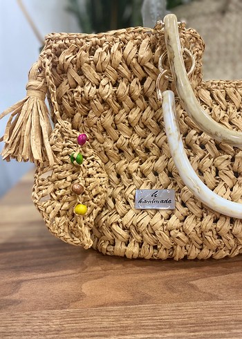 diğer Beden camel Renk Dantel Detaylı Bohem çanta