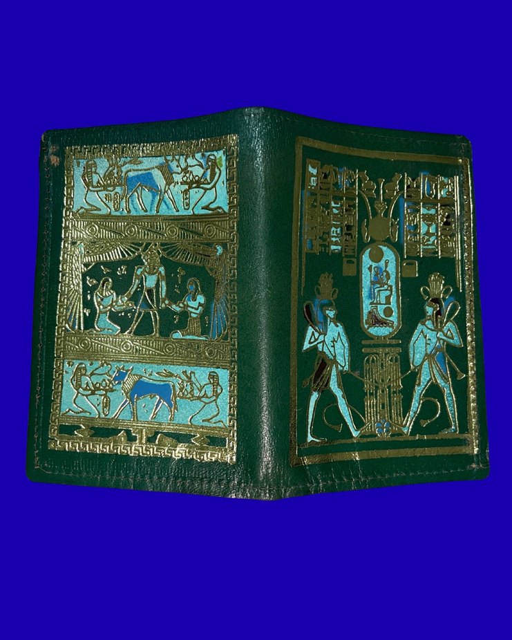 Altın Varaklı Antik Mısır Cüzdan - Görsel 3