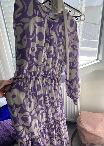 Bohem Renkli Uzun Kadın Elbise - Görsel 3