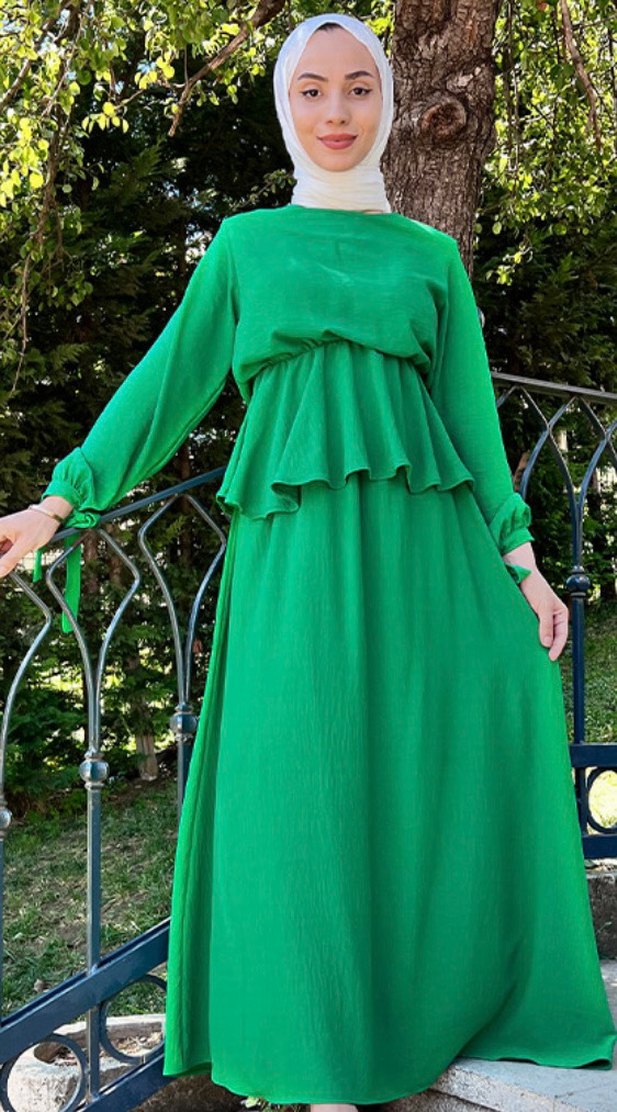 Yeşil Bohem Uzun ayrobin takım - Görsel 3