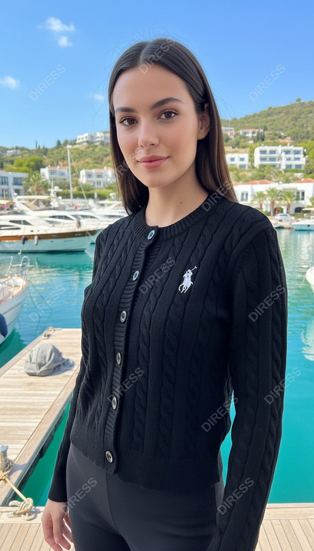 Ralph Lauren Kadın Kazak Hırka - Görsel 3