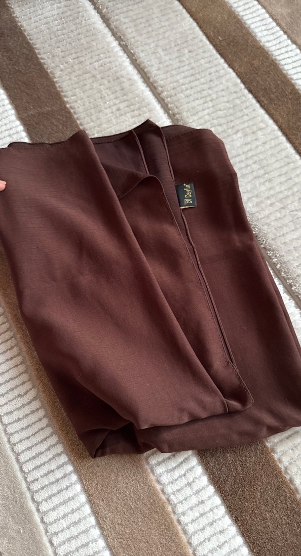 Kadın Kahverengi şal - Görsel 2