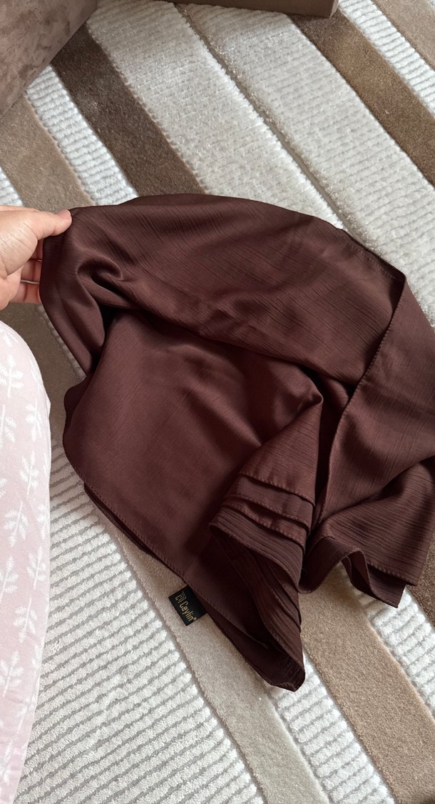 Kadın Kahverengi şal - Görsel 3